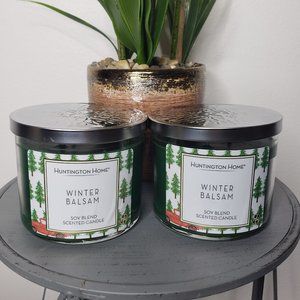 ☆ (2) Huntington Home Winter Balsam Candles